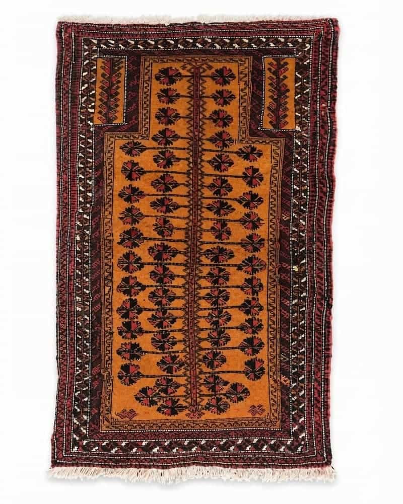 جا نمازی طرح درختی بلوچ 130*85 دهه 60