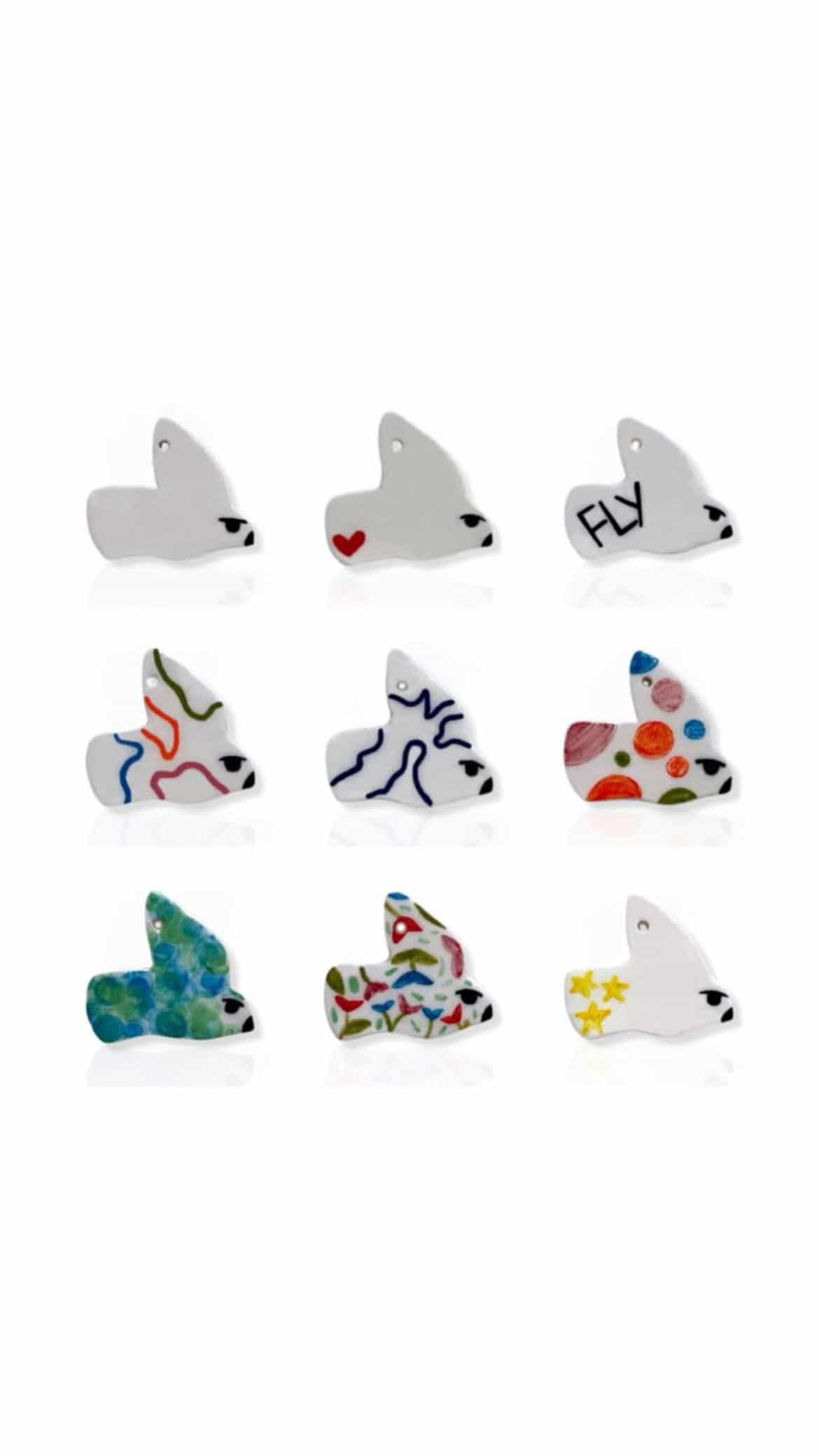 آویز سرامیک پرنده