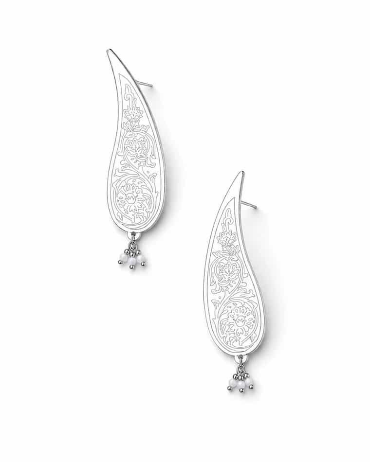 گوشواره آیینه ای سرو کاشمر