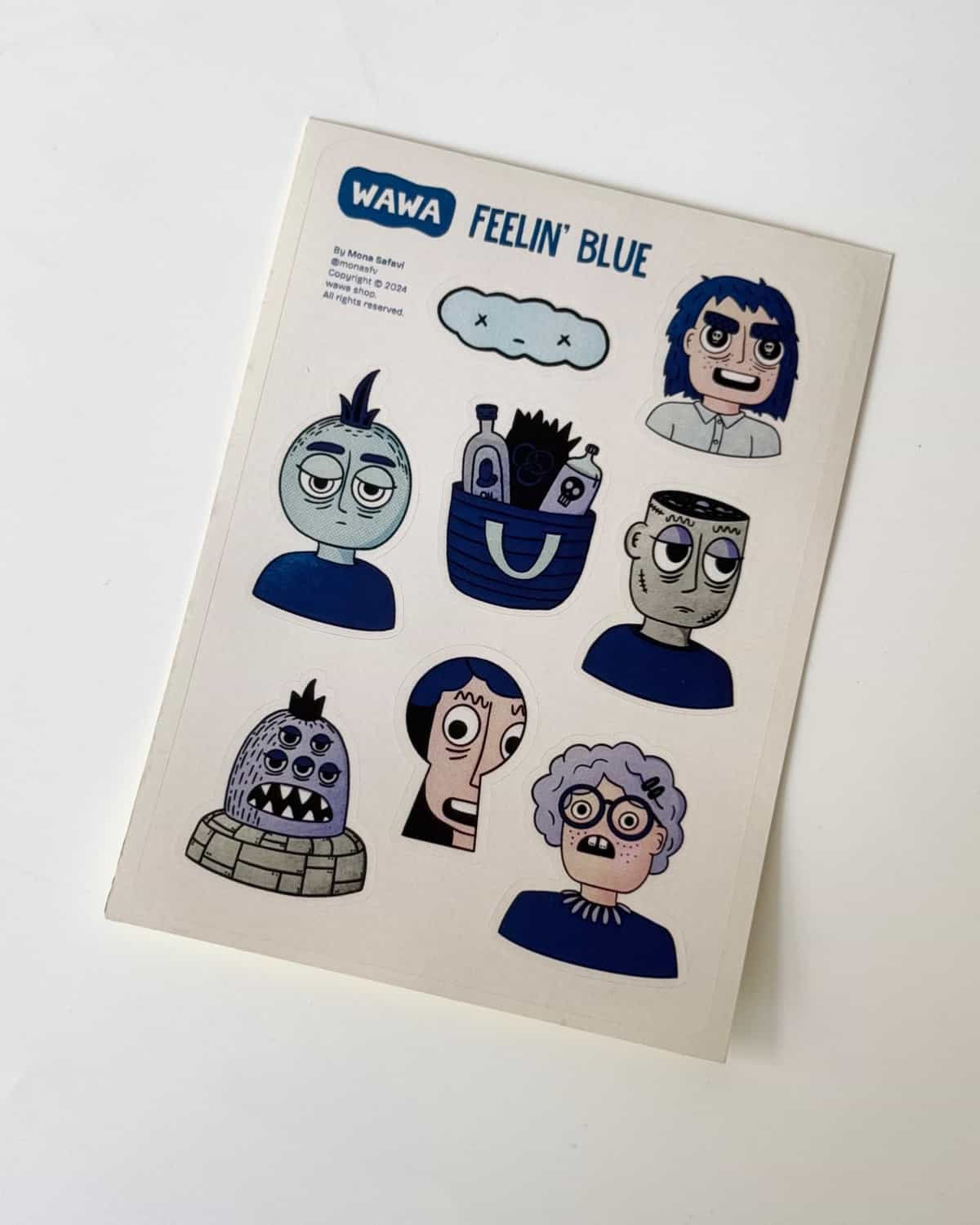 استیکر Feeling Blue
