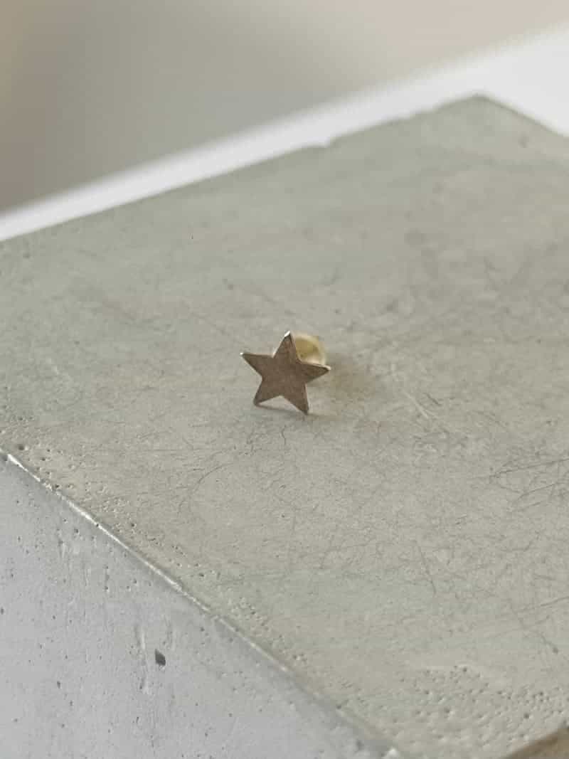 گوشواره میخی ستاره تک