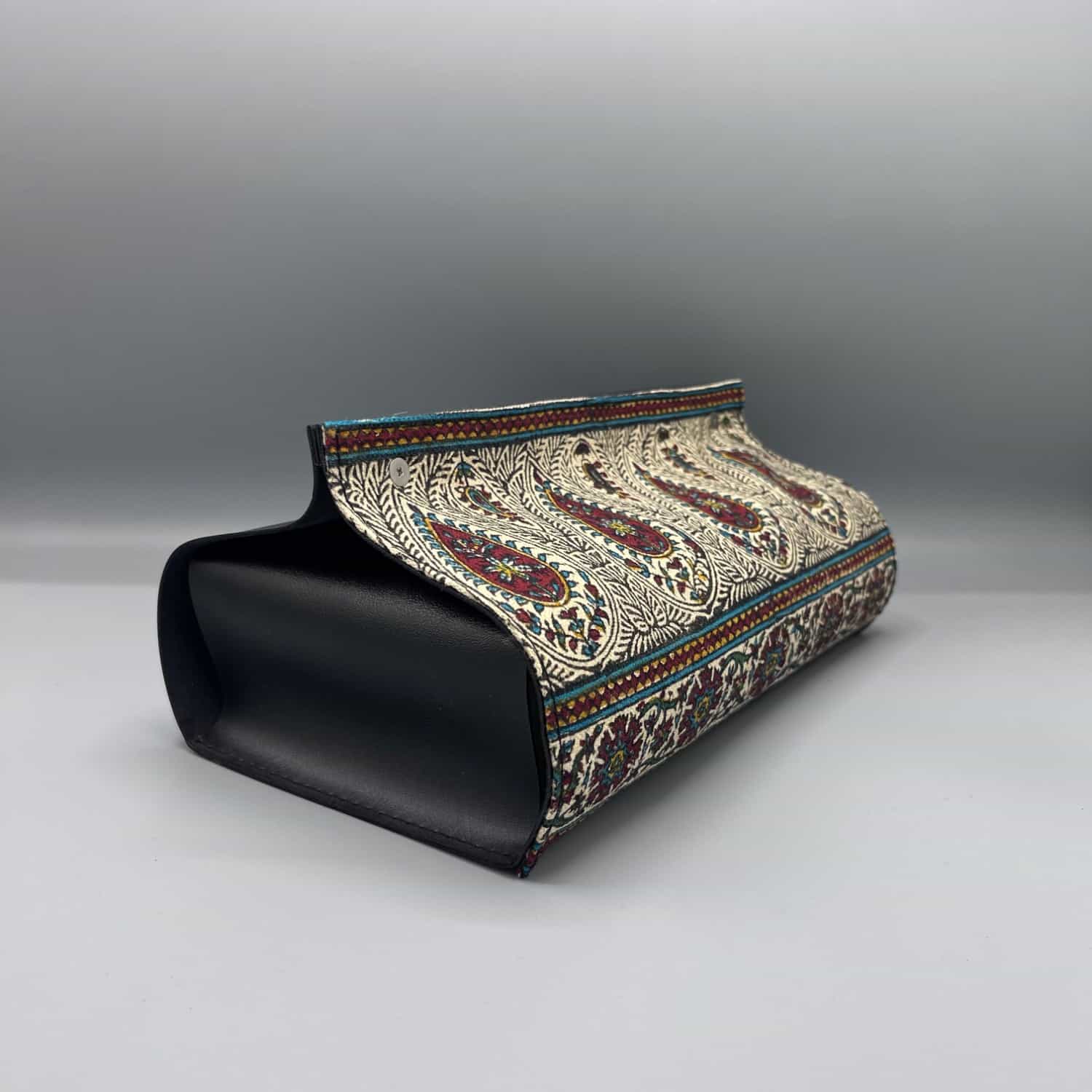 کاور دستمال کاغذی قلمکار و چرم
