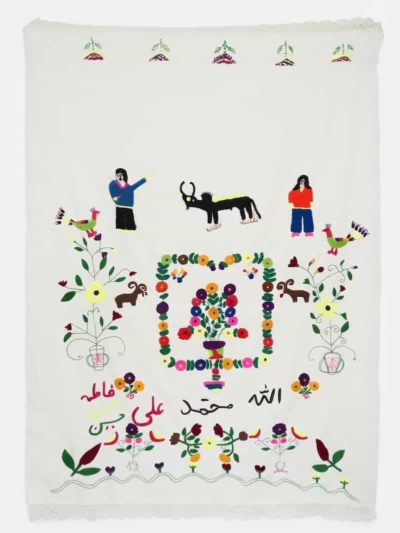 پرده گلدوزی خراسان کد 303