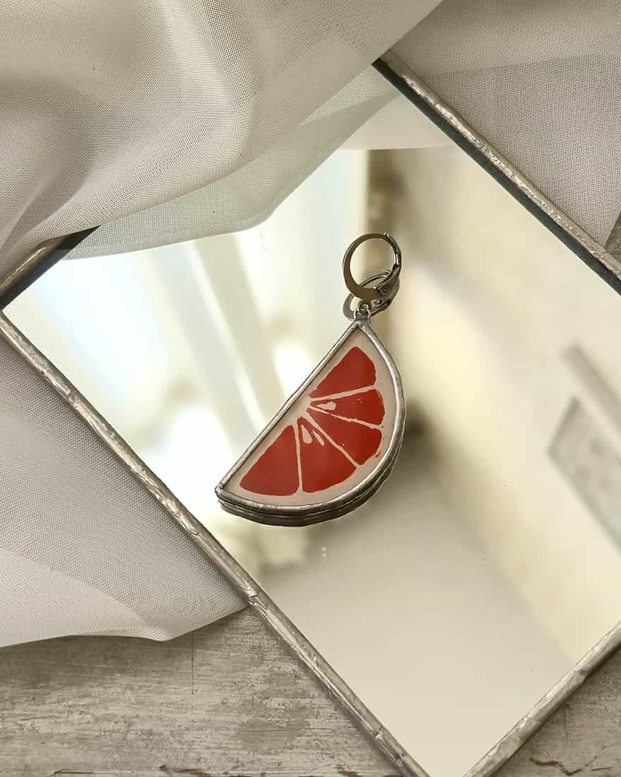 گوشواره پرتقال رنگی