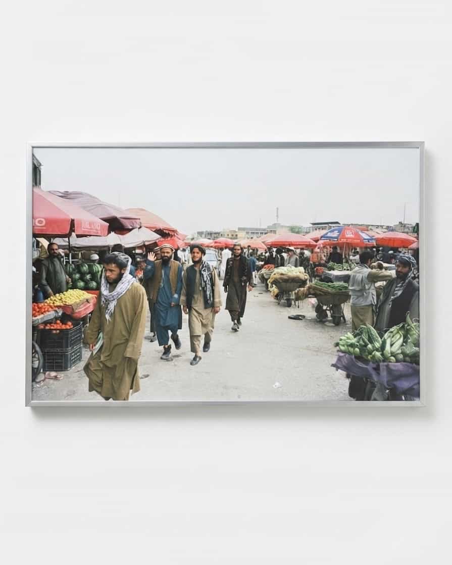 تابلو عکس بازار کابل